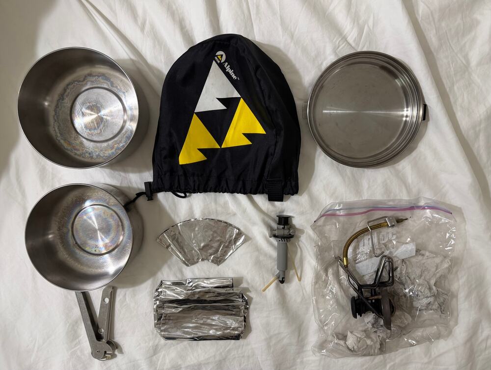 MSR Alpine Cook Set Mess Kit With Stove
